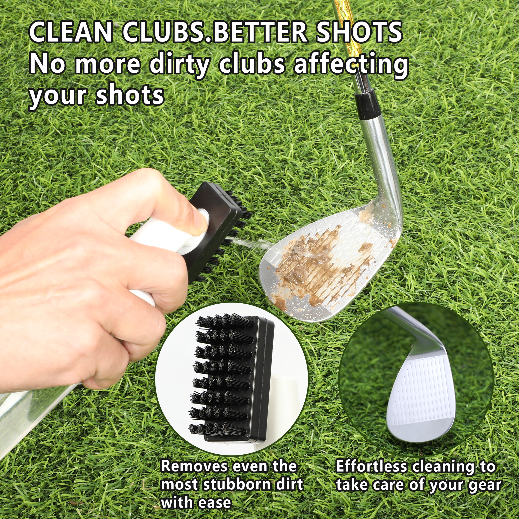 Golf Club Cleaner Brush Spray  - Golf Equipment Sales 评论和价格
